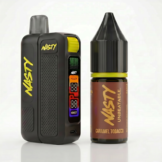 Nasty Starter kit Versa – Caramel Tobacco 15k (1 device + 1 pod + 1 liquide)