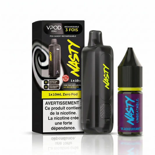 Nasty Pod Versa – Blackcurrant 15k (1 pod + 1 liquide)