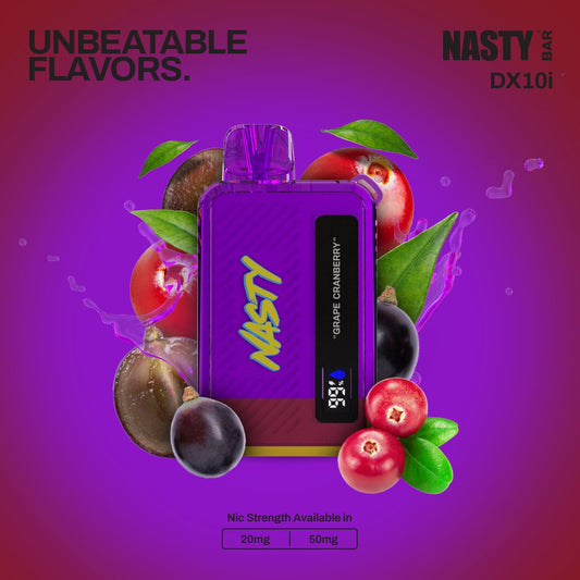 NASTY BAR 10000 PUFFS 5% CRANBERRY GRAPE