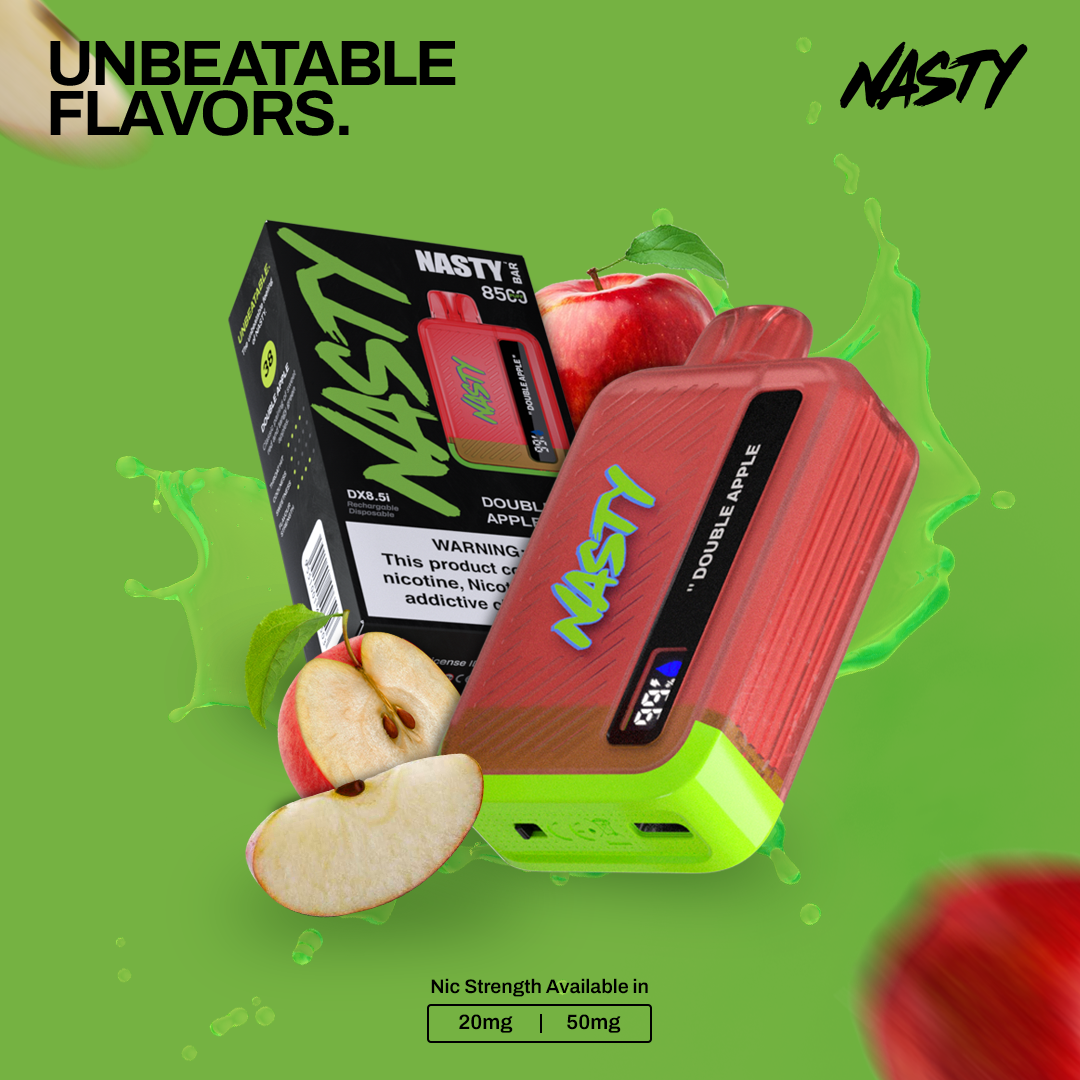 NASTY BAR 8500 PUFFS 2% DOUBLE APPLE