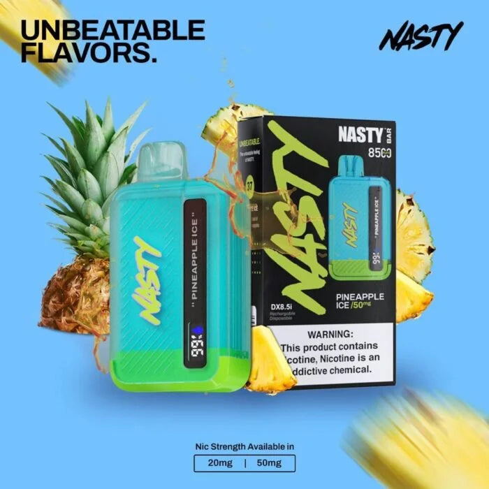 NASTY BAR 8500 PUFFS 2% PINEAPPLE ICE