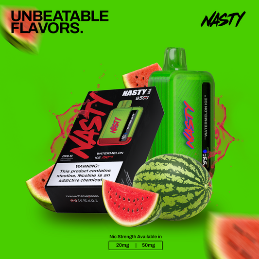 NASTY BAR 8500 PUFFS 2% WATERMELON ICE