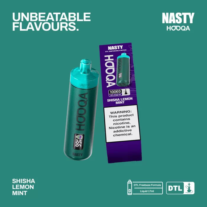 Nasty HOOQA 10K- Shisha Mixed Melon Mint 3mg