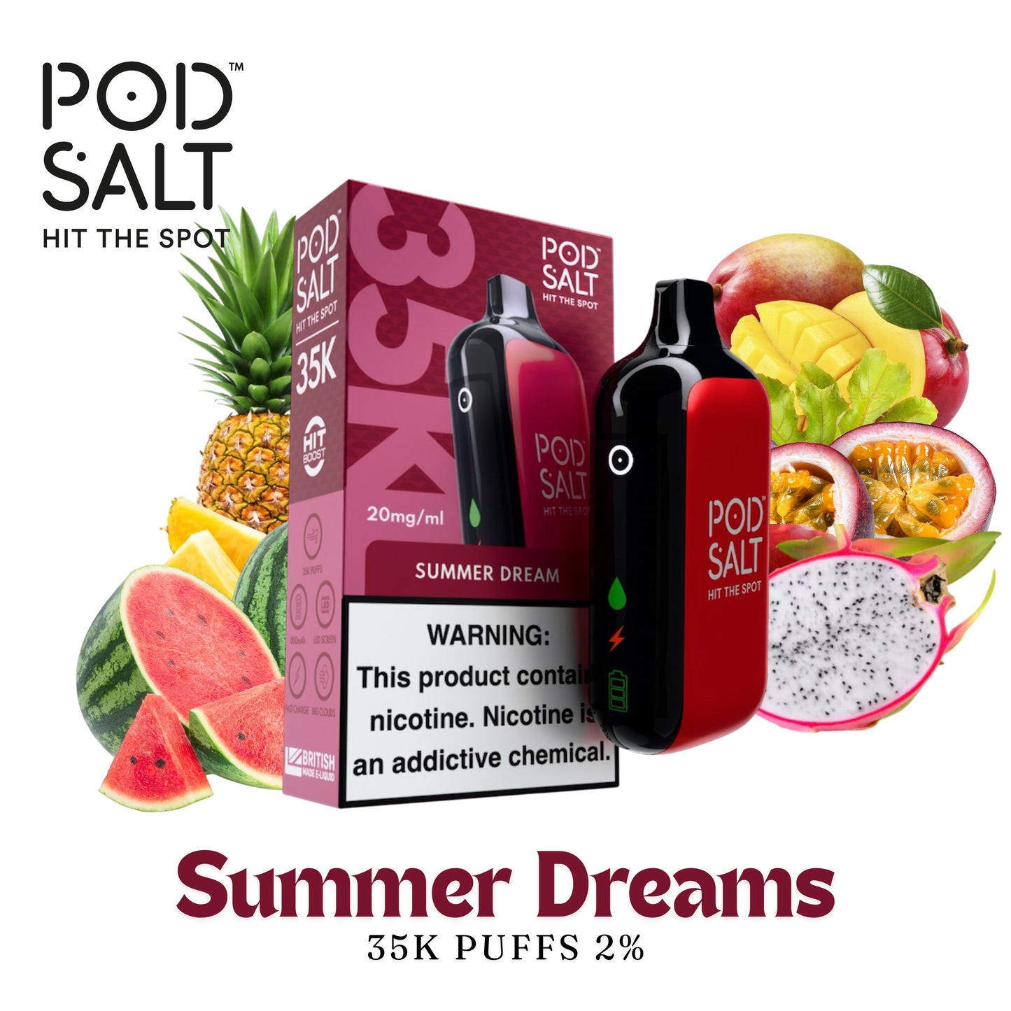POD SALT 35K 2% - SUMMER DREAMS