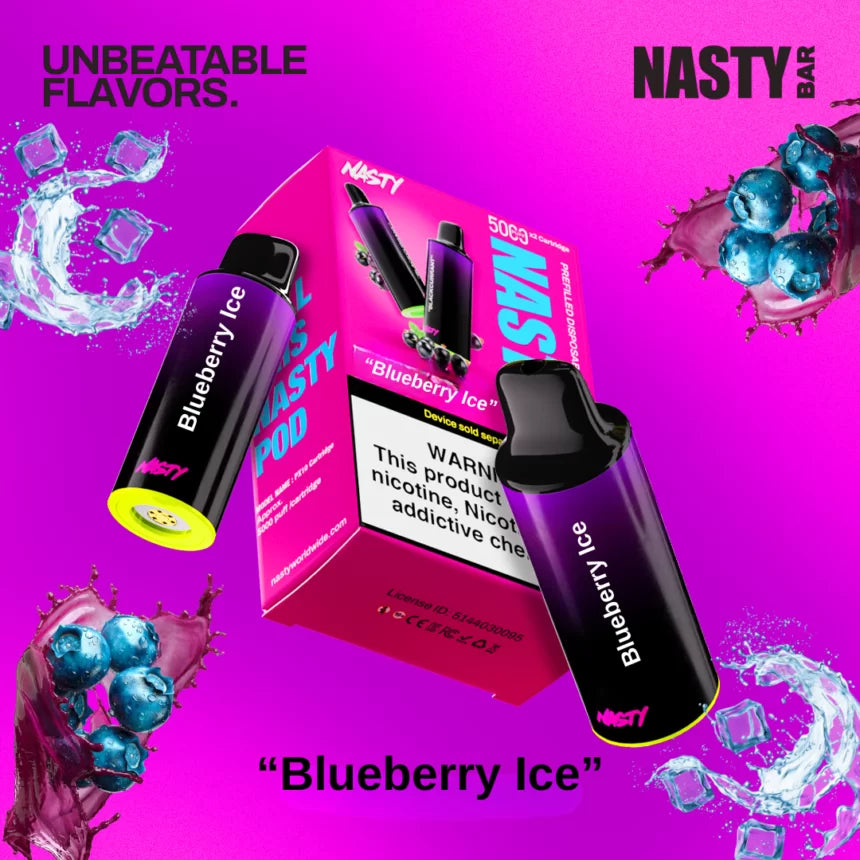 RECHARGE NASTY 5000 PUFFS BLUEBERRY ICE