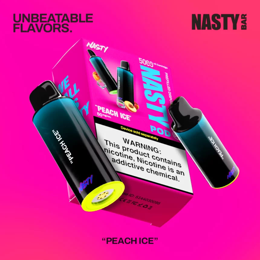 RECHARGE NASTY 5000 PUFFS PEACH ICE