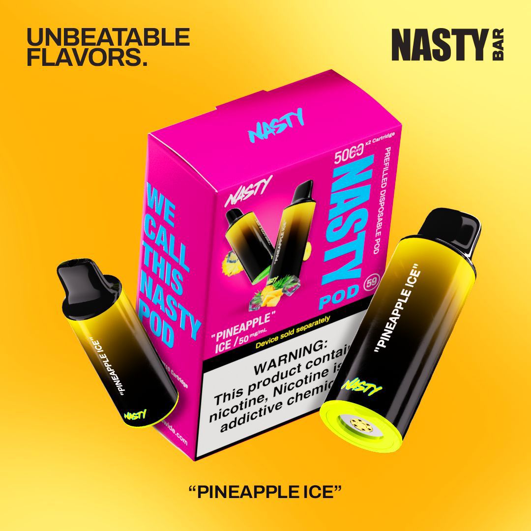 RECHARGE NASTY 5000 PUFFS PINEAPPLE ICE