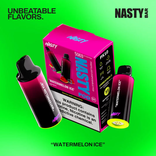 RECHARGE NASTY 5000 PUFFS WATERMELON ICE