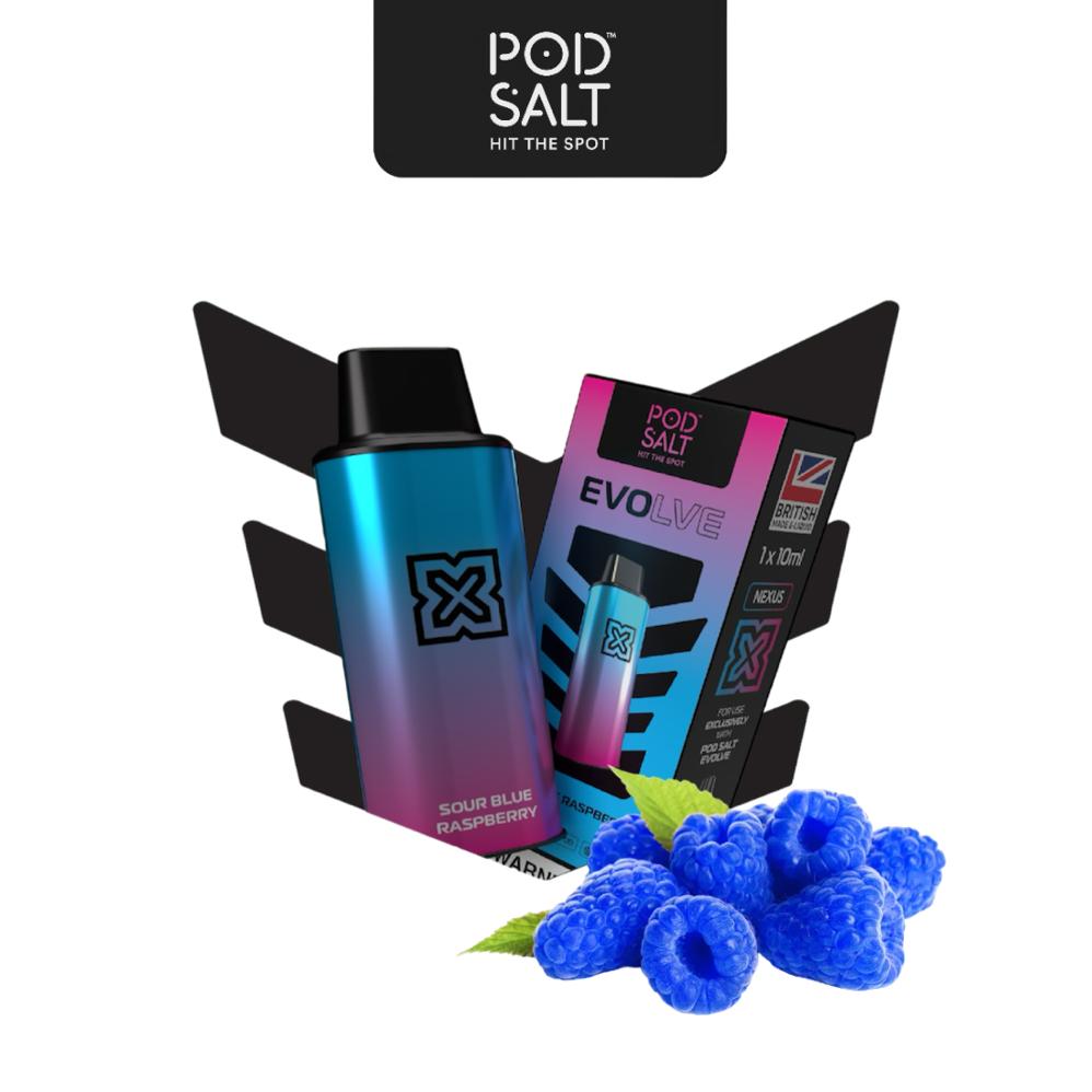 RECHARGE POD SALT EVOLVE 5000 PUFFS SOUR BLUE RASPBERRY