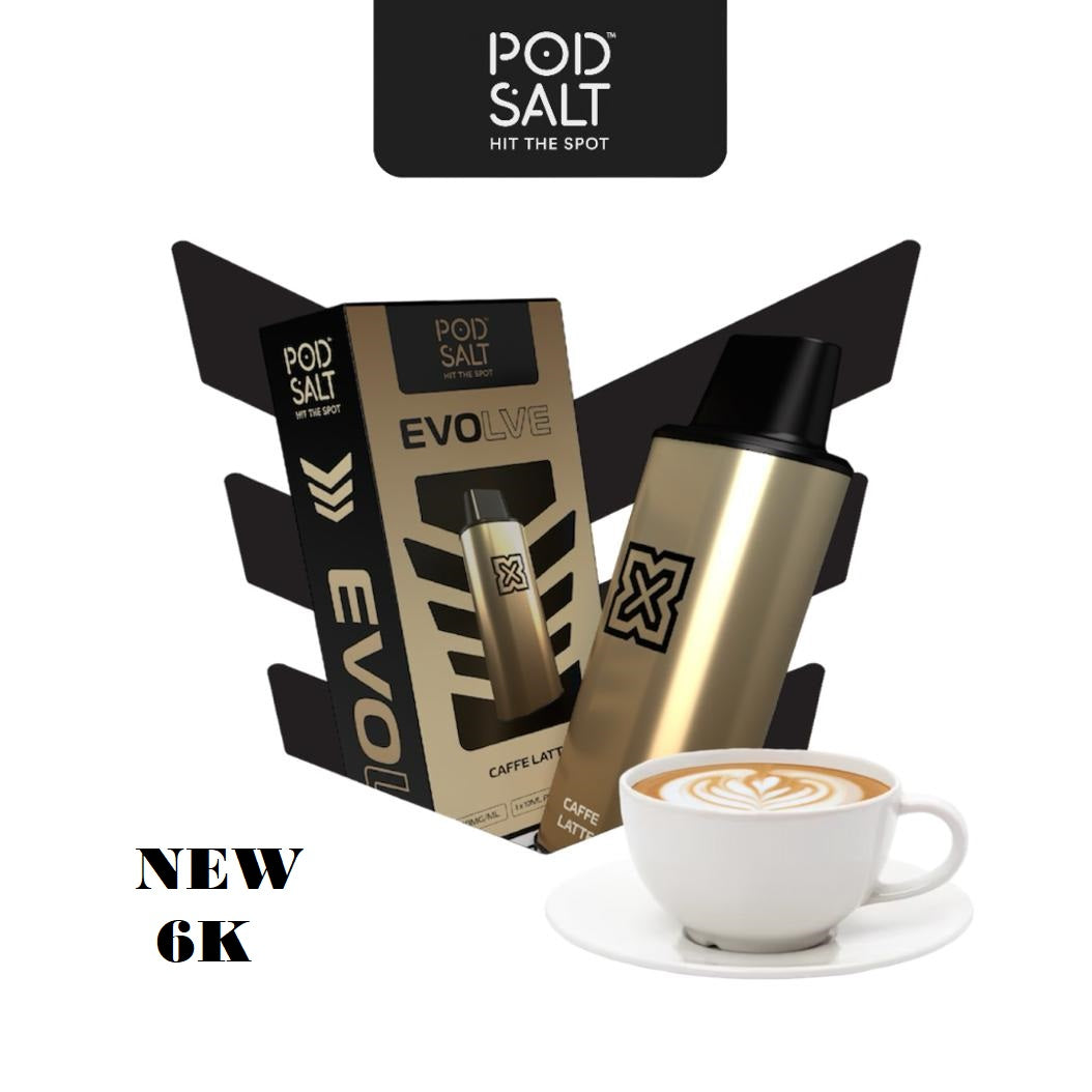 RECHARGE POD SALT EVOLVE 6K CAFFE LATTE