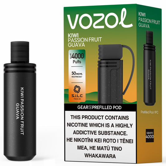 RECHARGE VOZOL GEAR S 6000 5% KIWI PASSION GUAVA