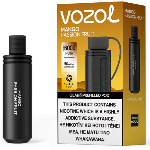 RECHARGE VOZOL GEAR S 6000 5% MANGO PASSION FRUIT