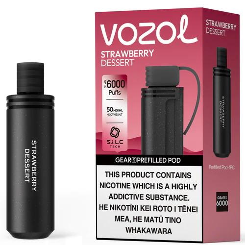 RECHARGE VOZOL GEAR S 6000 5% STRAWBERRY ICE CREAM