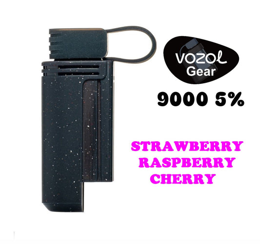 RECHARGE VOZOL GEAR S 9000 5% STRAWBERRY RASPBERRY CHERRY