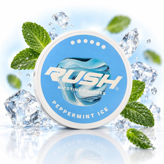 RUSH NICOTINE POUCHES 12MG - PEPPERMINT ICE