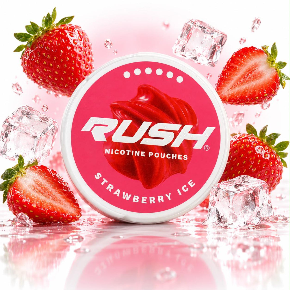 RUSH NICOTINE POUCHES 12MG - STRAWBERRY ICE