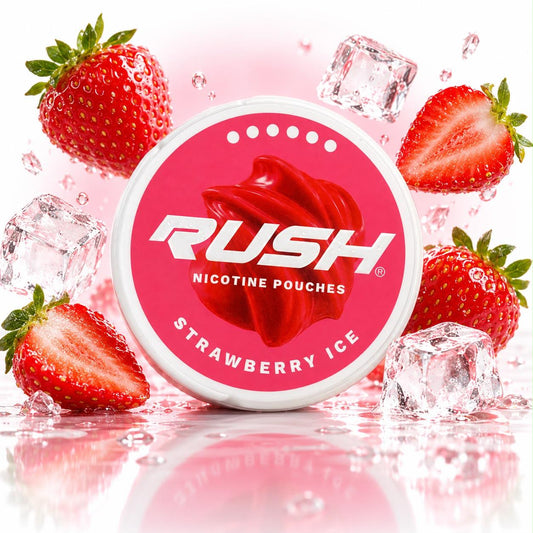 RUSH NICOTINE POUCHES 12MG - STRAWBERRY ICE