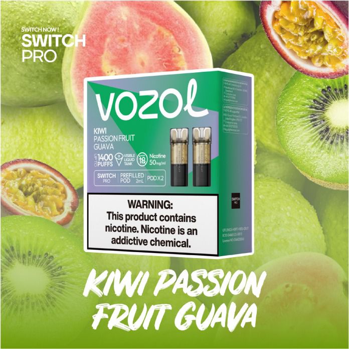 VOZOL SWITCH PRO 700 POD 5% KIWI PASSION GUAVA