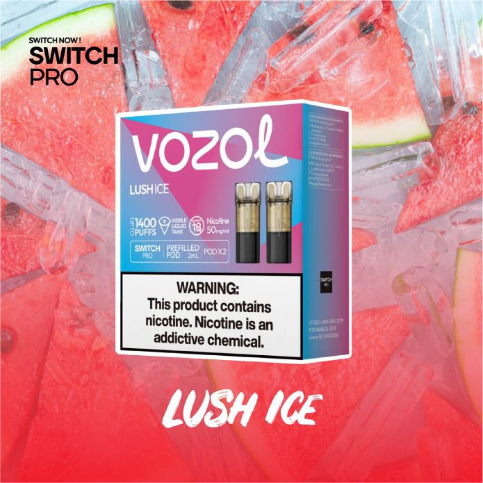 VOZOL SWITCH PRO 700 POD 5% LUSH ICE