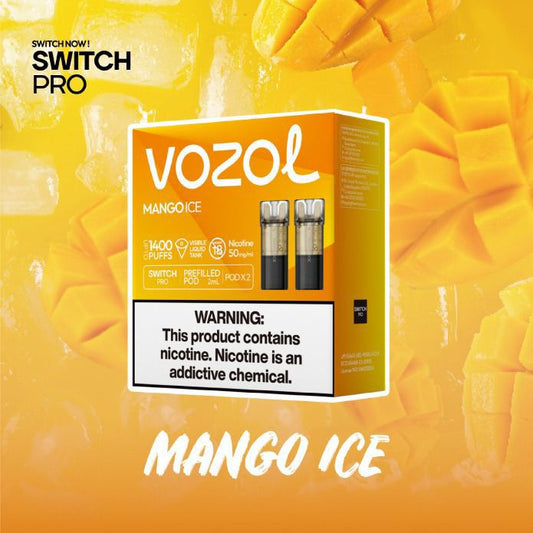 VOZOL SWITCH PRO 700 POD 5% MANGO ICE