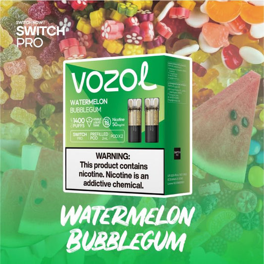 VOZOL SWITCH PRO 700 POD 5% WATERMELON BUBBLEGUM