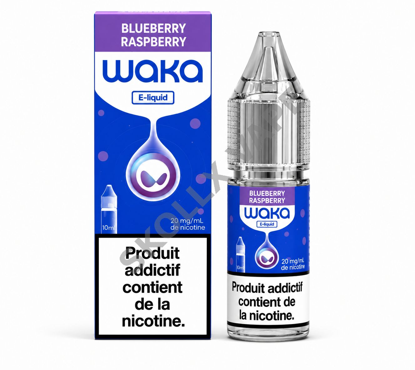 WAKA E-LIQUIDE 10ML - BLUEBERRY RASPBERRY