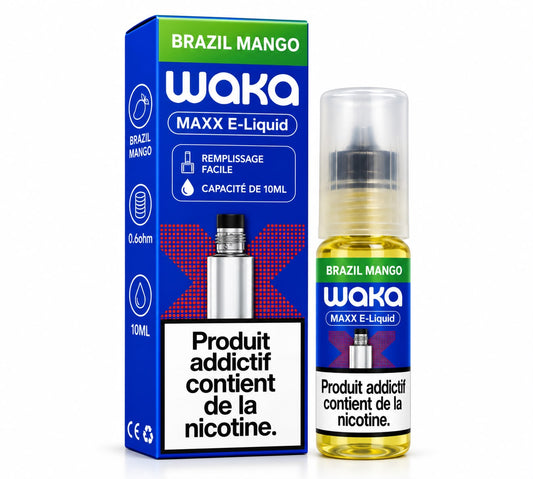 WAKA MAXX E-LIQUIDE 10ML - BRAZIL MANGO