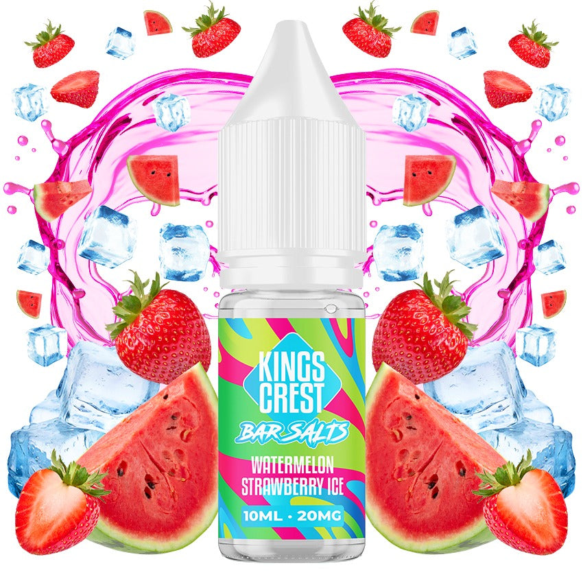 Watermelon Strawberry Ice Salts 10ml by Kings Crest Bar Salts