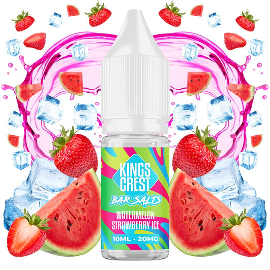 Watermelon Strawberry Ice Salts 10ml by Kings Crest Bar Salts