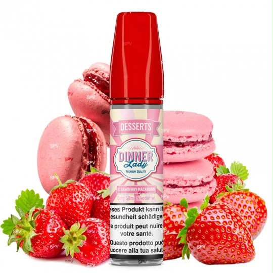 DINNER LADY - STRAWBERRY MACAROON 50ML 0MG