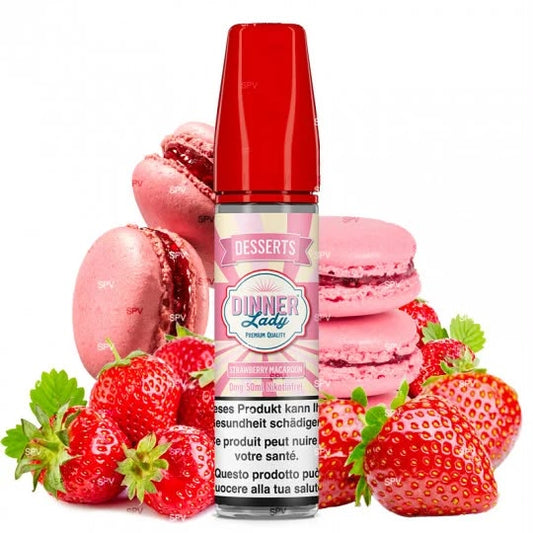 DINNER LADY - STRAWBERRY MACAROON 50ML 0MG