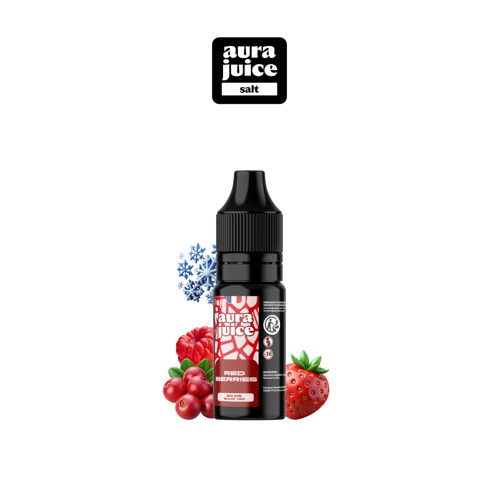 AURA JUICE SALT 20MG 10ML - RED BERRIES