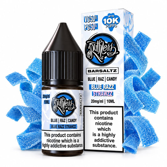 Ruthless BarSaltz 10ml - Blue Razz Strawrazz 20mg