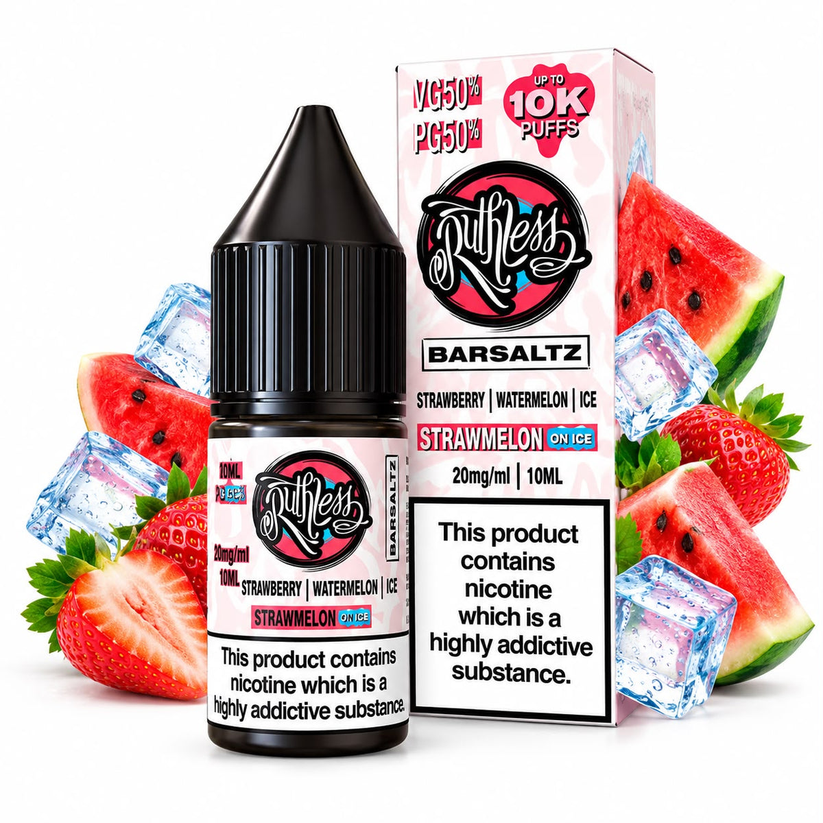 Ruthless BarSaltz 10ml - Strawmelon 20mg