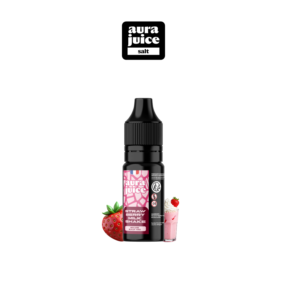 AURA JUICE SALT 20MG 10ML - STRAWBERRY MILKSHAKE
