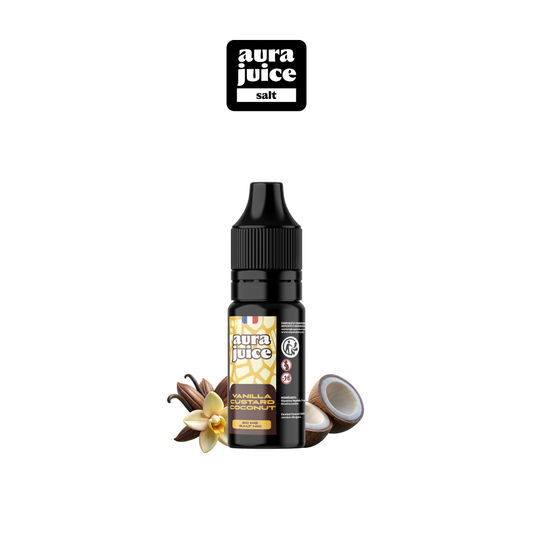 AURA JUICE SALT 20MG 10ML - VANILLA CUSTARD COCONUT