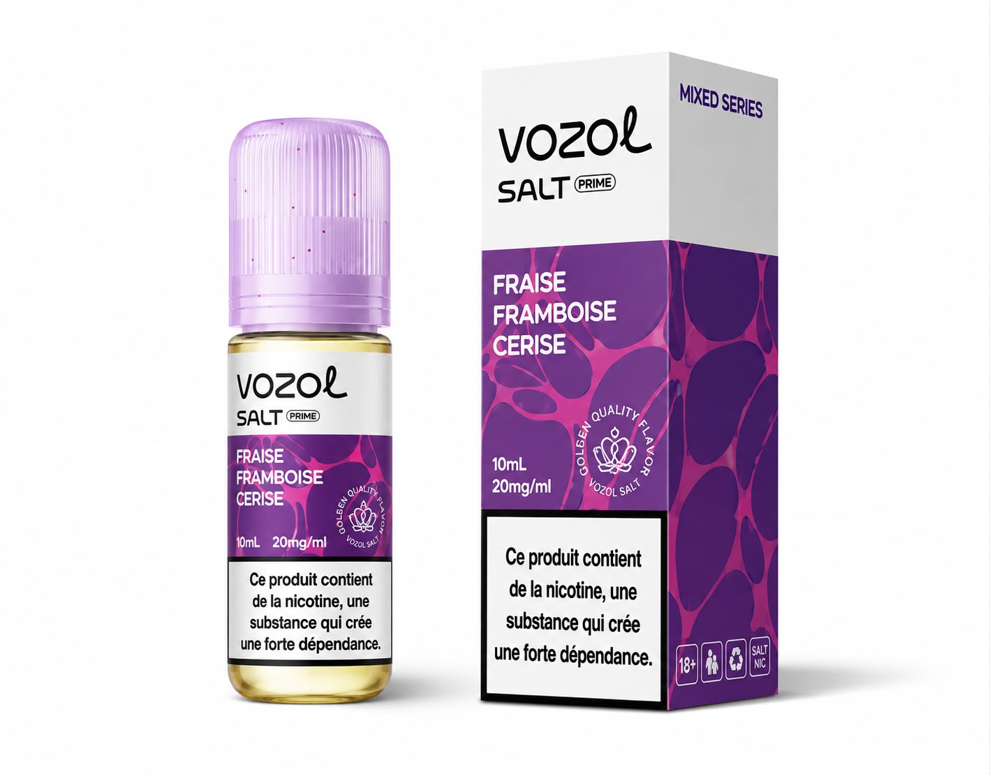 Vozol Liq 10ml – Fraise Framboise Cerise 20mg