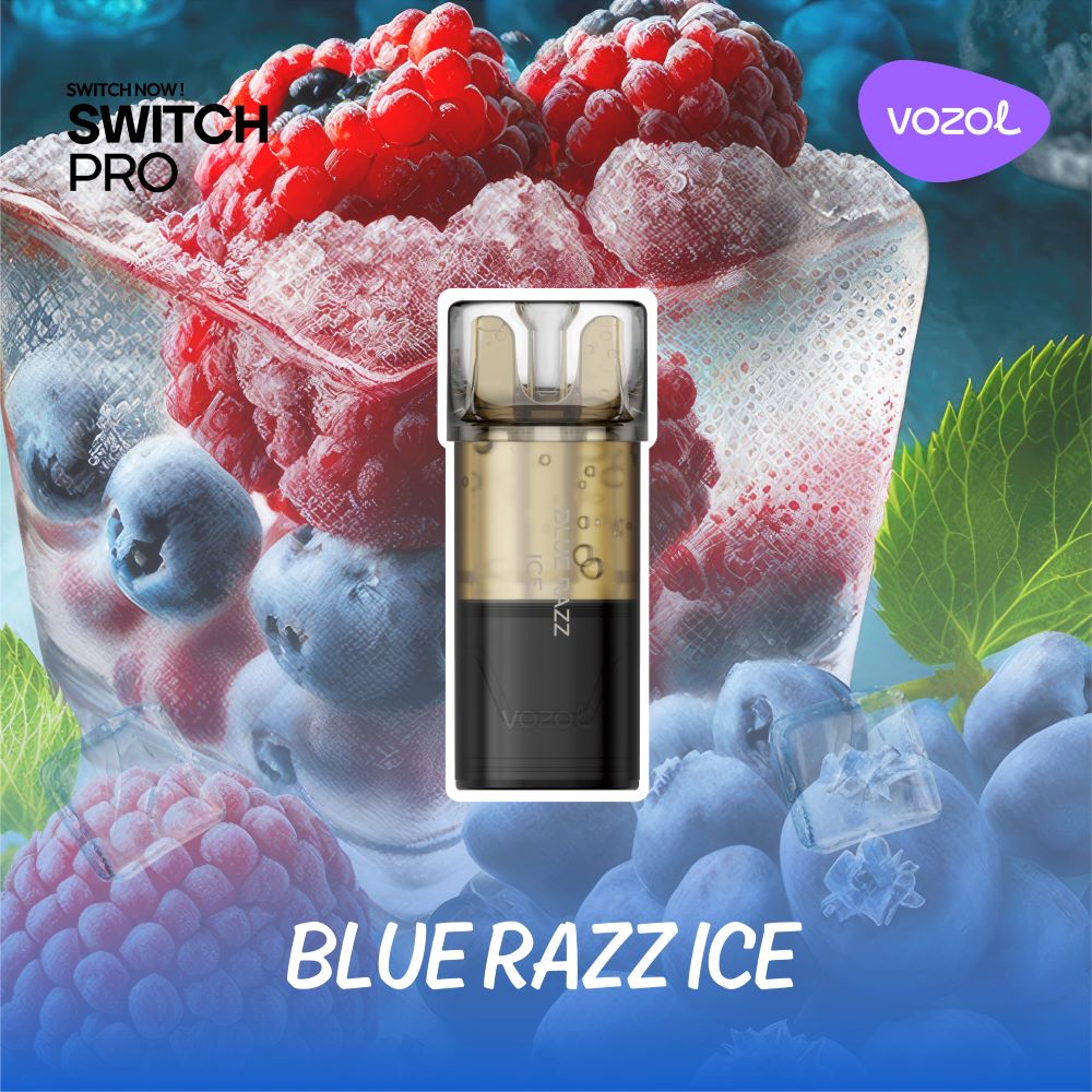 VOZOL SWITCH PRO 700 POD 5% BLUE RAZZ ICE