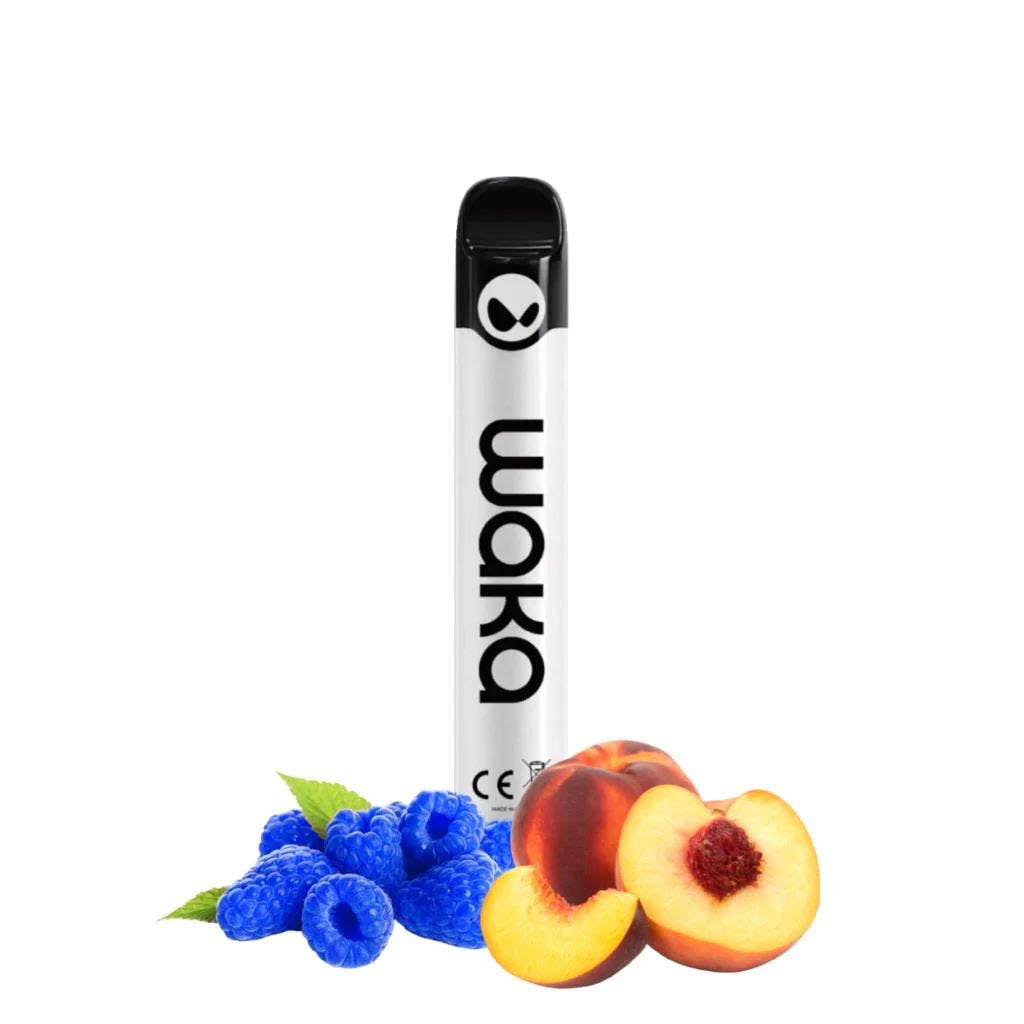 WAKA SOLO 2 2500 PUFFS 5% PEACH BLUE RASPBERRY